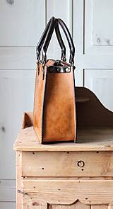 Kabelky - Kožená Vintage kabelka Antique leather-tan - 12749204_