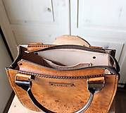 Kabelky - Kožená Vintage kabelka Antique leather-tan - 12749209_