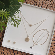 Sady šperkov - LAYLA set vrstvených šperkov, strieborný - 12746678_