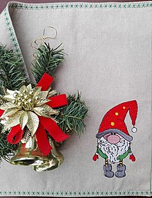 Úžitkový textil - Vianočné prestieranie - škriatok Trolko - 12752776_