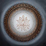 Obrazy - Mandala LOTOSOVÝ KVET ŠŤASTIA 40 x 40 - 12754509_