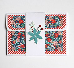 Papiernictvo - Vianočný obal na darčekovú kartu - 12753136_