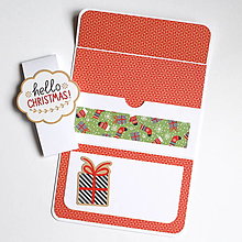 Papiernictvo - Vianočný obal na darčekovú kartu - 12753204_