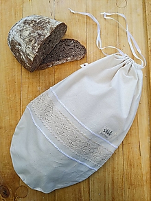 Úžitkový textil - Ekologické bavlnené vrecúško na chlieb - 12751282_