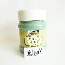 Farby-laky - Dekor paint soft chalky, 230 ml, kriedová farba (olivovo-zelená) - 12754889_