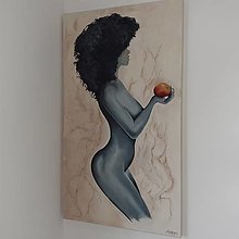 Obrazy - Woman with apple - 12758947_