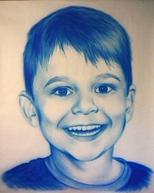 Kresby - airbrush portrét 100 x 125 cm - 12759288_