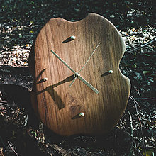 Hodiny - Raw - Teakové drevené hodiny - 12756550_