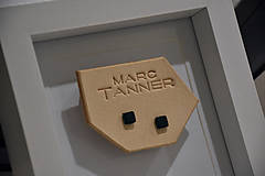 Náušnice - Kožené náušnice - napichovačky No.02 - 12758266_