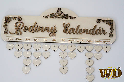 Dekorácie - Rodinný kalendár  - 12760851_