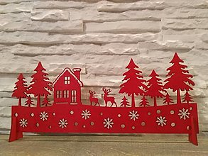 Dekorácie - Farebný vianočný stojan - 12763640_