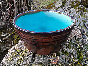 Nádoby - keramická misa *modrá lagúna* - 12763469_