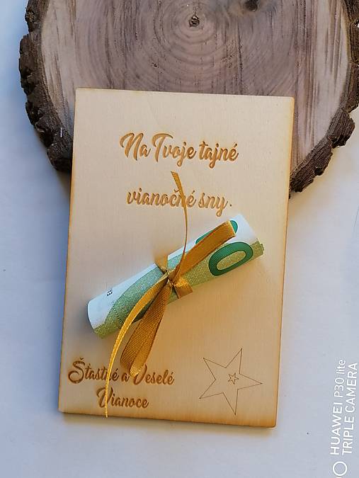 Papiernictvo - Vianočna drevena pohľadnica _ hviezda - 12760429_
