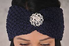Čiapky, čelenky, klobúky - čelenka Marína - merino - 12765597_