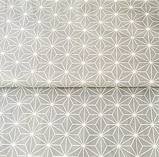 Textil - svetlomentolové origami, 100 % bavlna Francúzsko, šírka 150 cm - 12765532_
