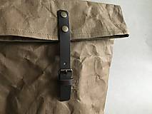 Pánske tašky - Pánska crossbody taška ("S" variant  23x25cm s koženým popruhom) - 12765664_