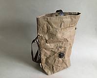 Pánske tašky - Pánska crossbody taška ("S" variant  23x25cm s koženým popruhom) - 12765669_