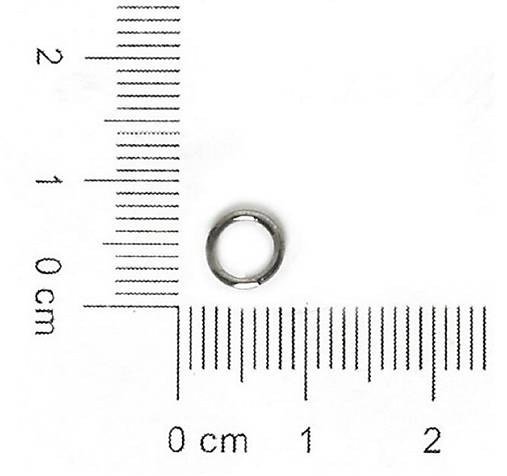 Spojovací krúžok 6 mm, 50 ks (gunmetal)
