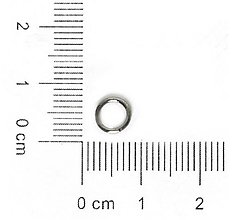 Komponenty - Spojovací krúžok 6 mm, 50 ks (gunmetal) - 12766724_