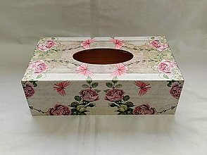 Úložné priestory & Organizácia - Box Vintage ruže - 12766537_