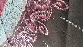 Úžitkový textil - Mandalový obrus čokoladovo-vínovo-ružová - 12768838_