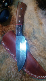 Príbory, varešky, pomôcky - Damaskový lovecký nôž - 11291968_