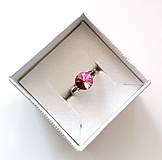 Prstene - Swarovski rivoli 8 mm - prsteň (Rose) - 12773601_