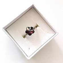 Prstene - Swarovski kvietky - prsteň (Lilac Shadow) - 12773041_