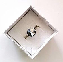 Prstene - Swarovski rivoli 10 mm - prsteň (Blue Shade) - 12773563_