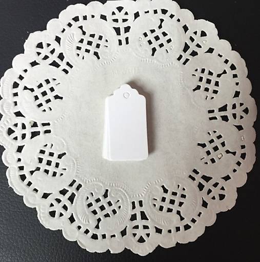 VI101 Visačka MINI 4x2 cm natur (Biela)