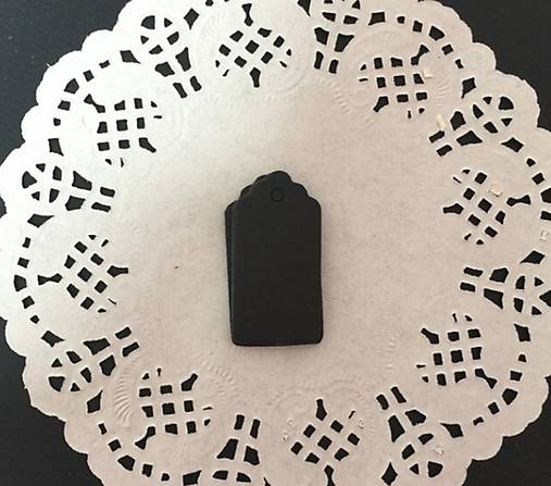 Papier - VI101 Visačka MINI 4x2 cm natur (Čierna) - 12773931_