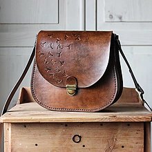Kabelky - Kožená retro kabelka *Vintage Brown* - 12777783_