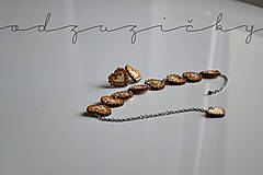Náušnice - Šperky Detvianska Zuzanka biele kamienky (náhrdelník) - 12778978_