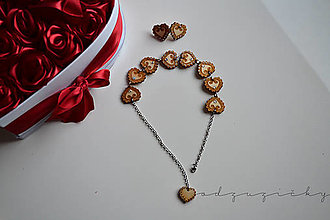 Náušnice - Šperky Detvianska Zuzanka biele kamienky (set náhrdelník a náušnice) - 12778949_