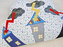Detský textil - vankúšik - obláčik - 12782033_