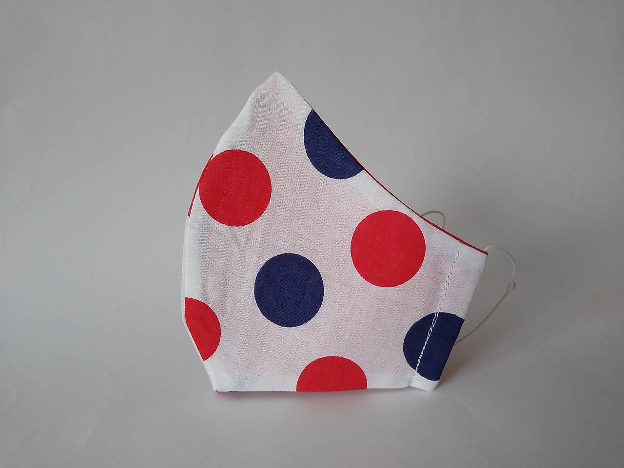 Dizajnové rúško bodka BMČ tvarované dvojvrstvové