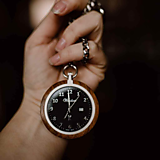 Náramky - Drevené hodinky Vreckové Čierny Orech - 12781322_