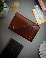 Pánske tašky - Kožená peňaženka OrigaMa (Hnedá (E)) - 12783809_