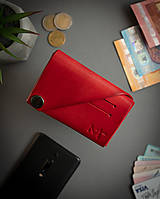 Pánske tašky - Kožená peňaženka OrigaMa (Červená (I)) - 12783837_