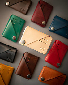 Pánske tašky - Kožená peňaženka OrigaMa (Prírodná (A)) - 12783773_