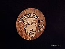 Dekorácie - Ježiš-Viera,Nádej,Láska-drevený portrét - 12784883_