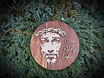 Dekorácie - Ježiš-Viera,Nádej,Láska-drevený portrét - 12784885_