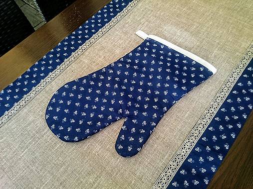 Úžitkový textil - Rukavica/chňapka folk (Bordová) - 12787814_