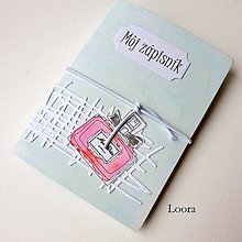 Papiernictvo - Zápisník Mint parfém A6 - 12793455_