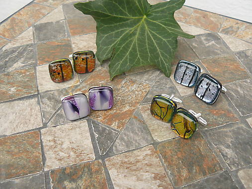 Pánske šperky - Manžetky - dichro - 12795181_