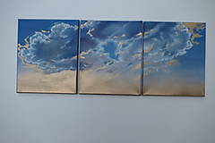 Obrazy - Oblaky - triptych - 12795926_
