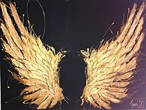 Obrazy - Zlaté anjelske krídla - 12797028_
