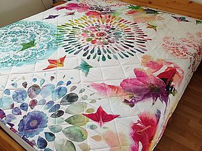 Úžitkový textil - Mandalová deka na manželskú posteľ - 12798064_