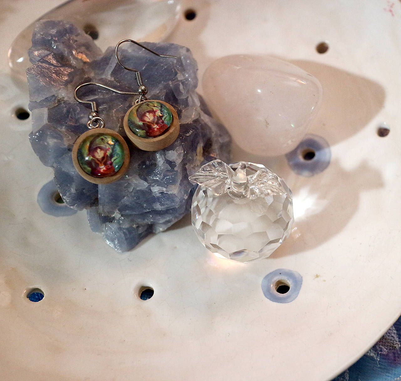 Čaj o piatej/ mini drevené náušky