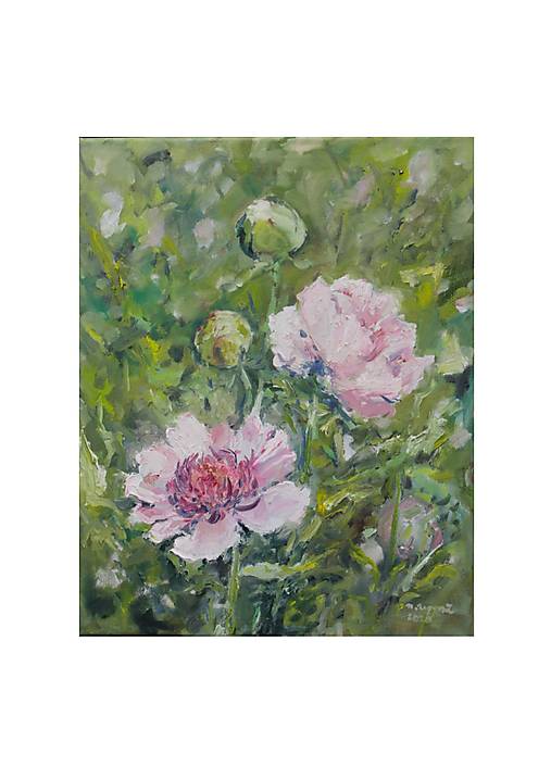 Obrazy - Pivonky - 12800776_